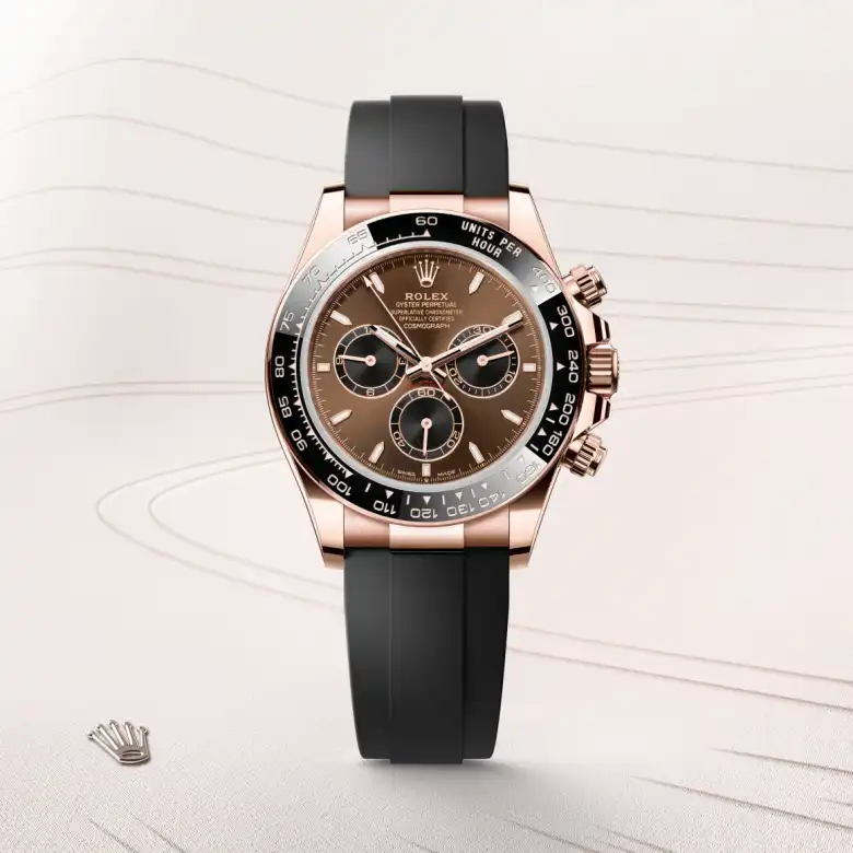 Rolex Cosmograph Daytona in 18 Karat Everose-Gold, Frontansicht