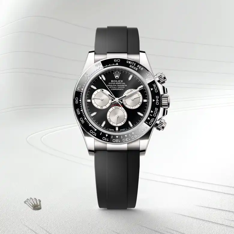 Rolex Cosmograph Daytona in 18 Karat Weißgold, Frontansicht