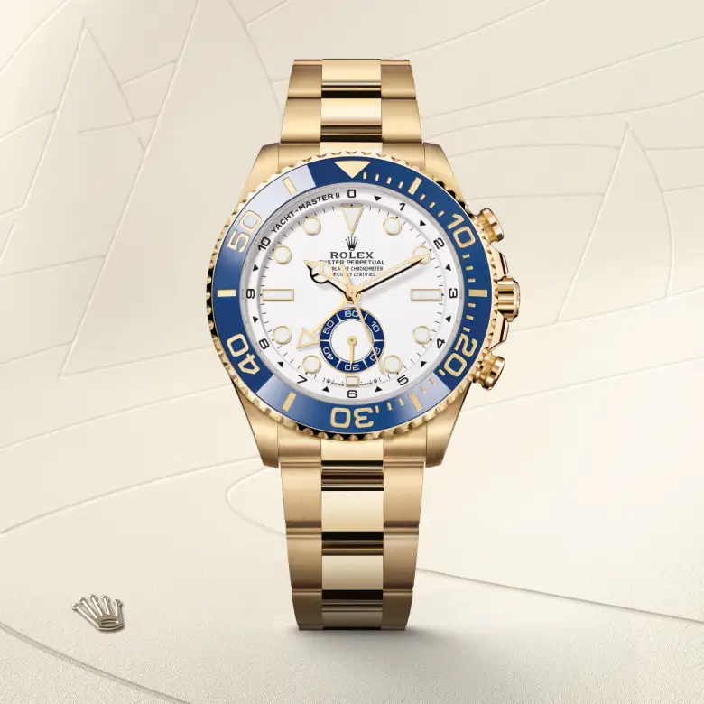 Rolex Yacht-Master II in 18 Karat Gelbgold, Frontansicht