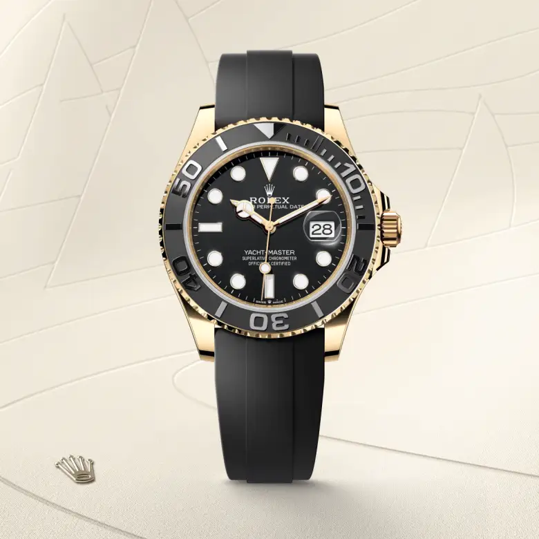 Rolex Yacht-Master in 18 Karat Gelbgold, Frontansicht