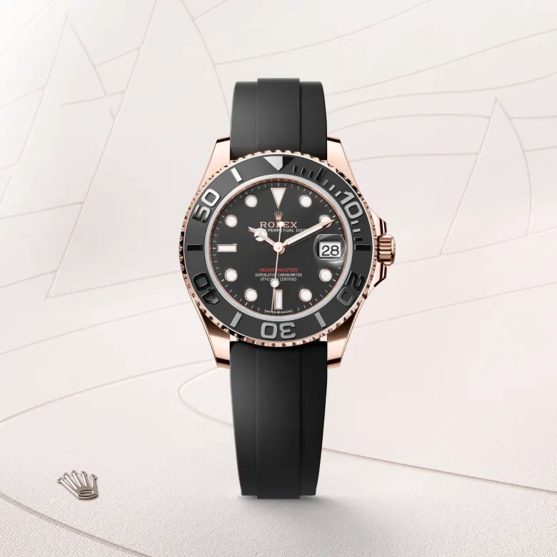 Rolex Yacht-Master in 18 Karat Everose-Gold, Frontansicht