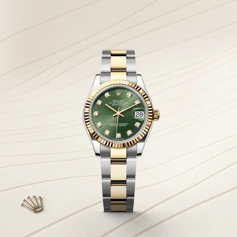Rolex Datejust in Rolesor gelb (Kombination aus Edelstahl Oystersteel und Gelbgold), Frontansicht