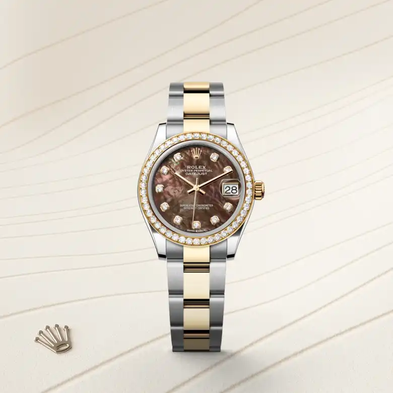 Rolex Datejust in Rolesor gelb (Kombination aus Edelstahl Oystersteel und Gelbgold), Frontansicht