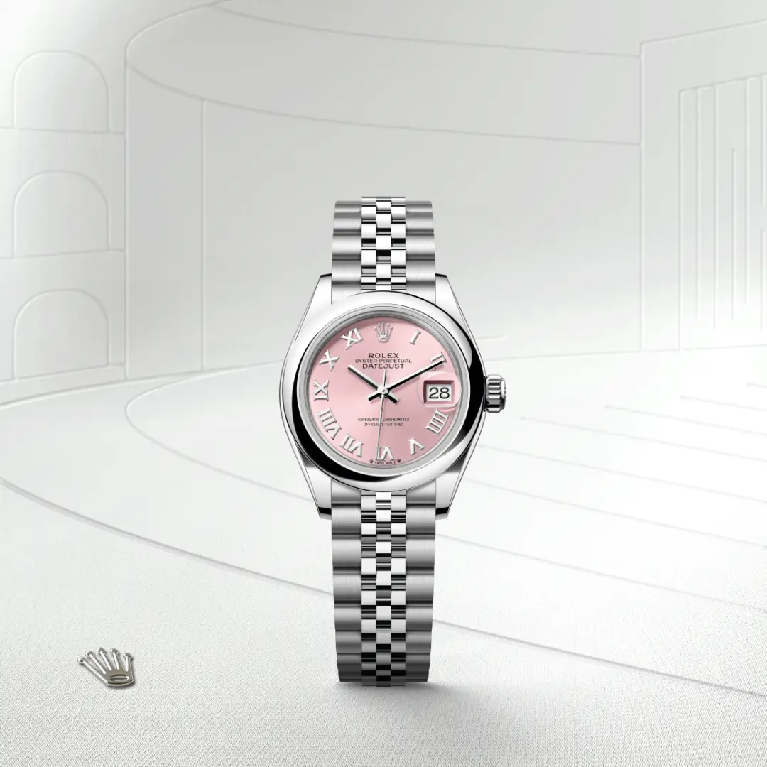 Rolex Lady-Datejust in Edelstahl Oystersteel, Frontansicht