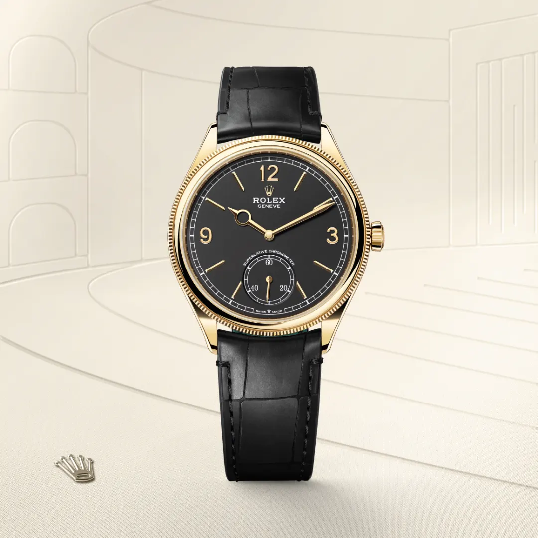 Rolex 1908 in 18 Karat Gelbgold, Frontansicht