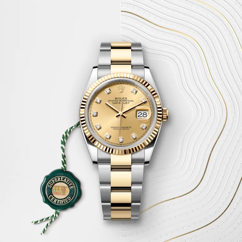 Rolex Datejust in Rolesor gelb (Kombination aus Edelstahl Oystersteel und Gelbgold), M126233-0018 - S.M.WILD