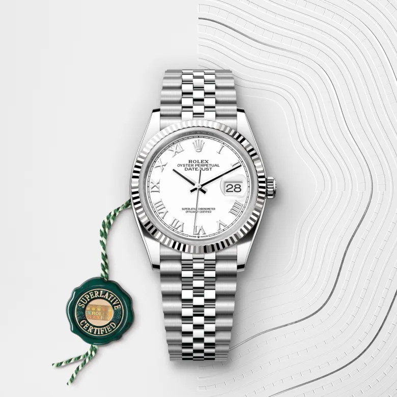Rolex Datejust in Rolesor weiß (Kombination aus Edelstahl Oystersteel und Weißgold), M126234-0025 - S.M.WILD