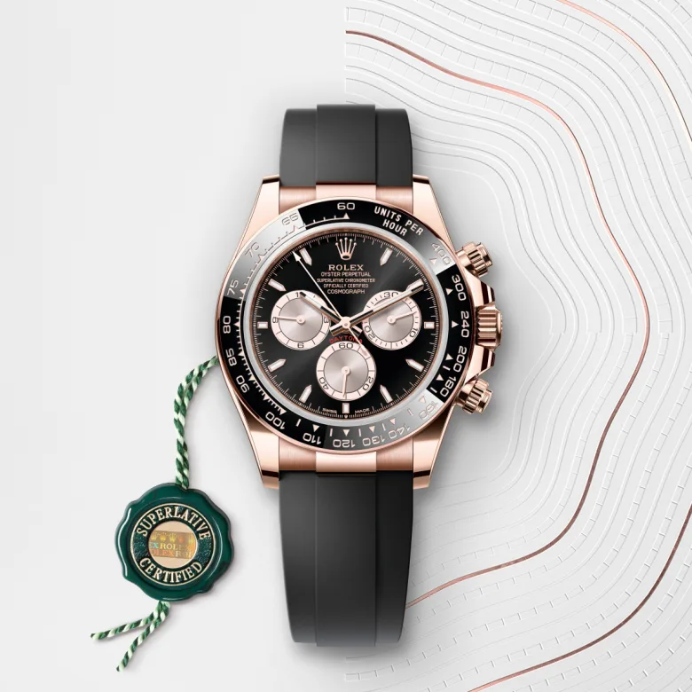 Rolex Cosmograph Daytona in 18 Karat Everose-Gold mit grünem Siegel