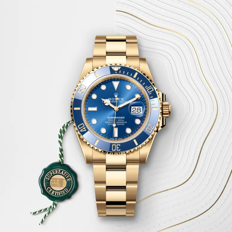 Rolex Submariner in 18 Karat Gelbgold, M126618LB-0002 - S.M.WILD