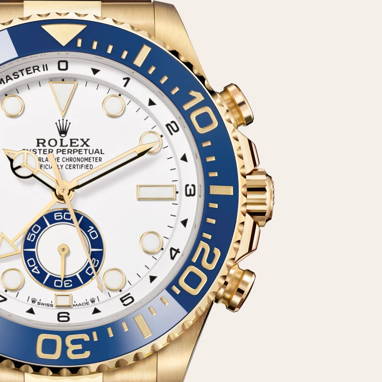 Rolex Yacht-Master II in 18 Karat Gelbgold, Detailansicht