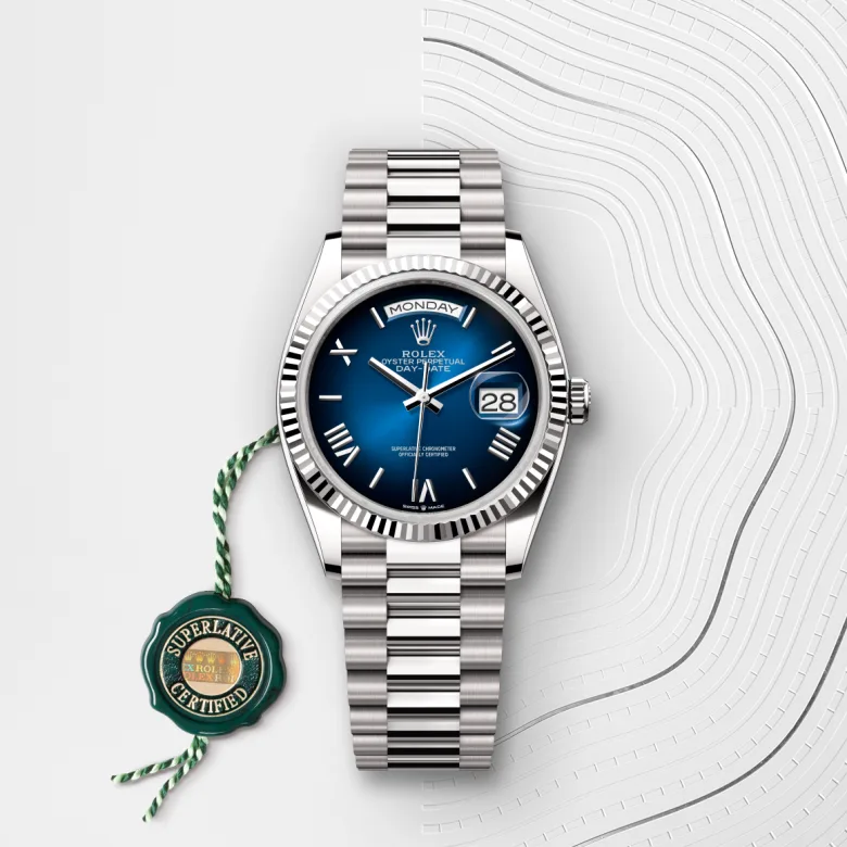 Rolex Day-Date in 18 Karat Weißgold, M128239-0063 - S.M.WILD