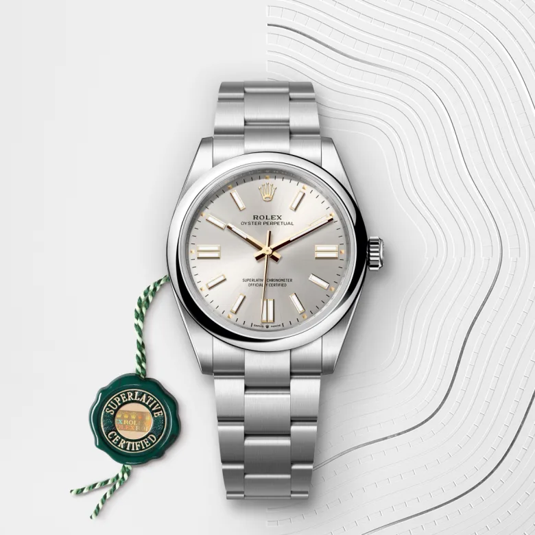 Rolex Oyster Perpetual in Edelstahl Oystersteel, M134300-0001 - S.M.WILD