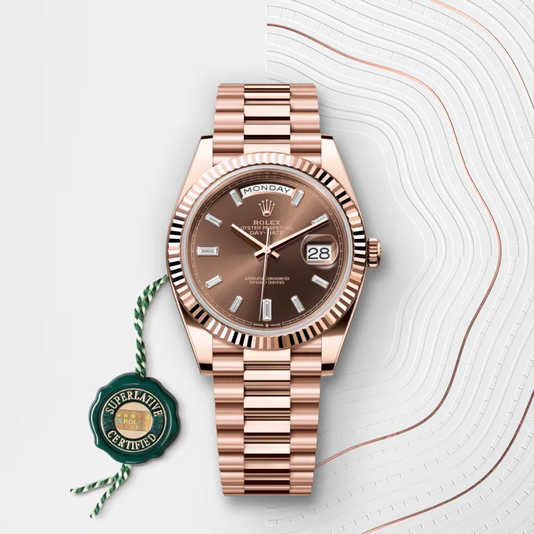 Rolex Day-Date in 18 Karat Everose-Gold, M228235-0003 - S.M.WILD