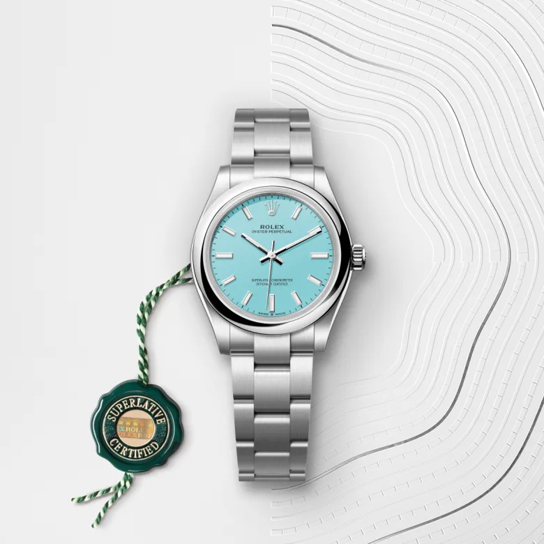 Rolex Oyster Perpetual in Edelstahl Oystersteel, M277200-0007 - S.M.WILD