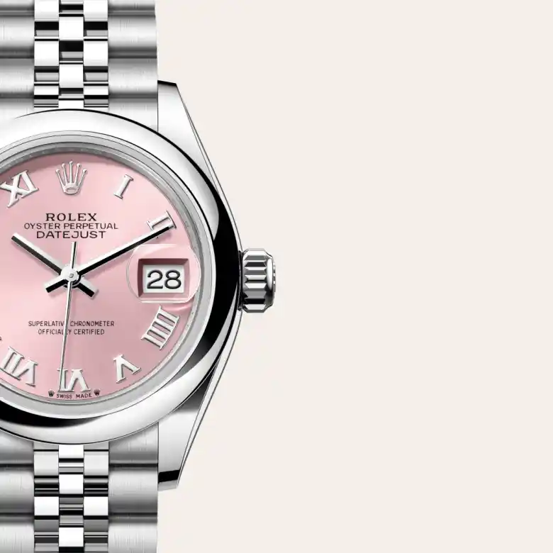 Rolex Lady-Datejust in Edelstahl Oystersteel, Detailansicht