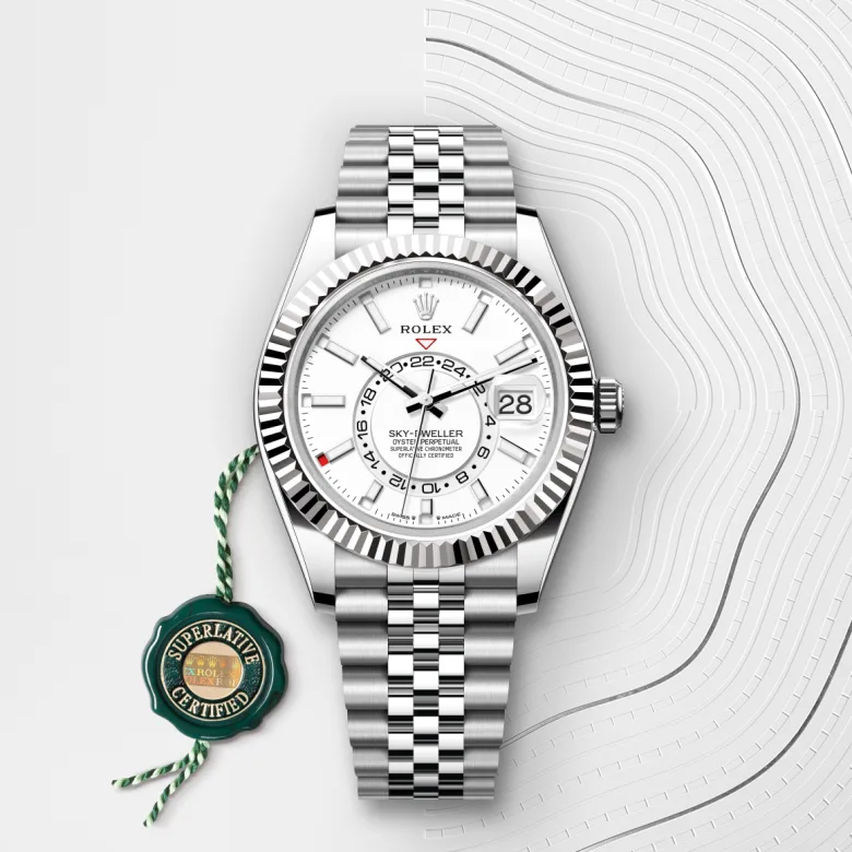 Rolex Sky-Dweller in Rolesor weiß (Kombination aus Edelstahl Oystersteel und Weißgold), M336934-0004 - S.M.WILD