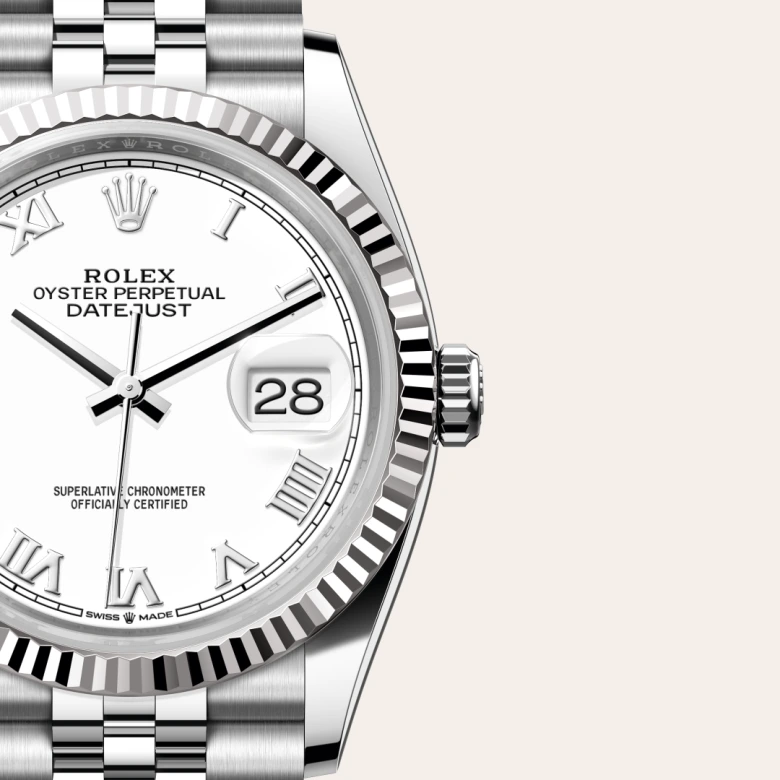 Rolex Datejust in Rolesor weiß (Kombination aus Edelstahl Oystersteel und Weißgold), M126234-0025 - S.M.WILD