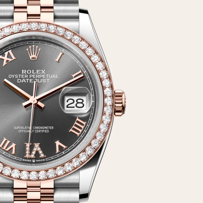 Rolex Datejust in Rolesor Everose (Kombination aus Edelstahl Oystersteel und Everose-Gold), M126281RBR-0011 - S.M.WILD