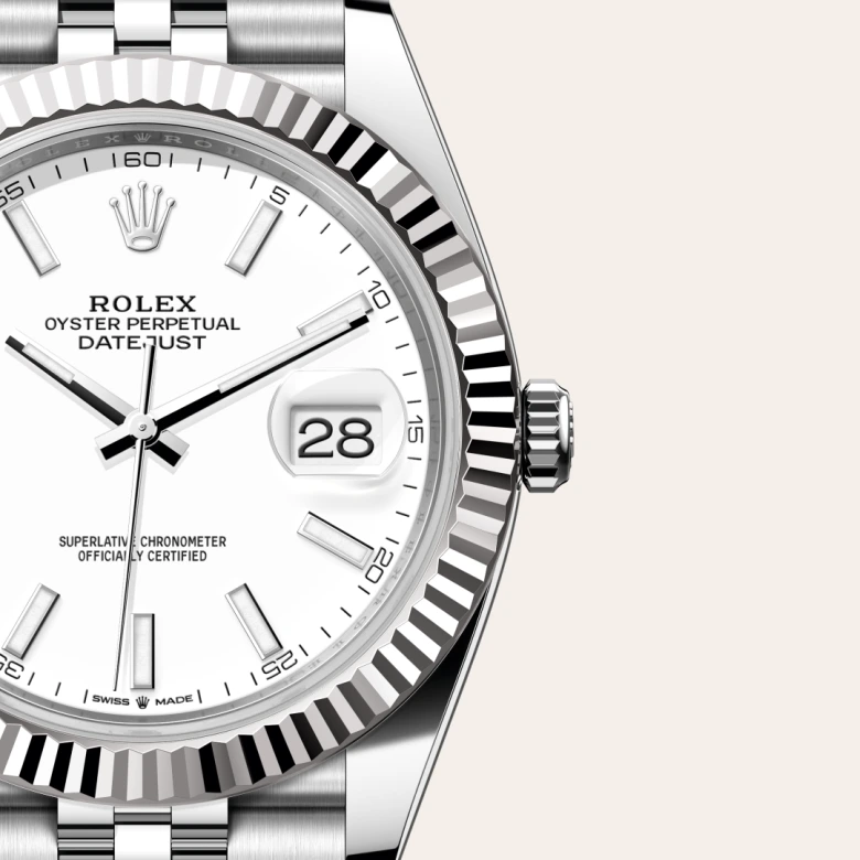Rolex Datejust in Rolesor weiß (Kombination aus Edelstahl Oystersteel und Weißgold), M126334-0010 - S.M.WILD