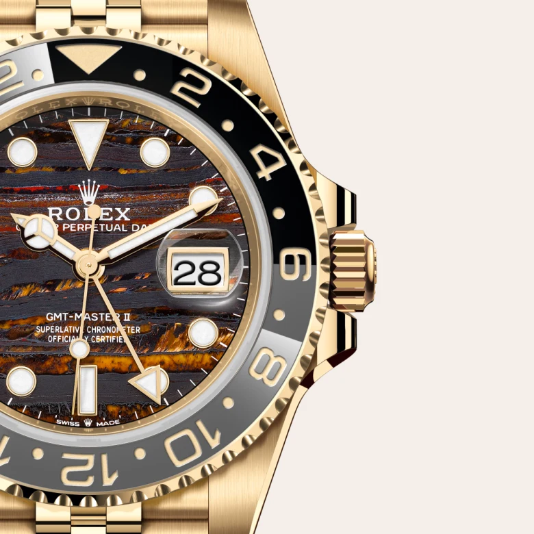 Rolex GMT-Master II in 18 Karat Gelbgold, M126718GRNR-0002 - S.M.WILD