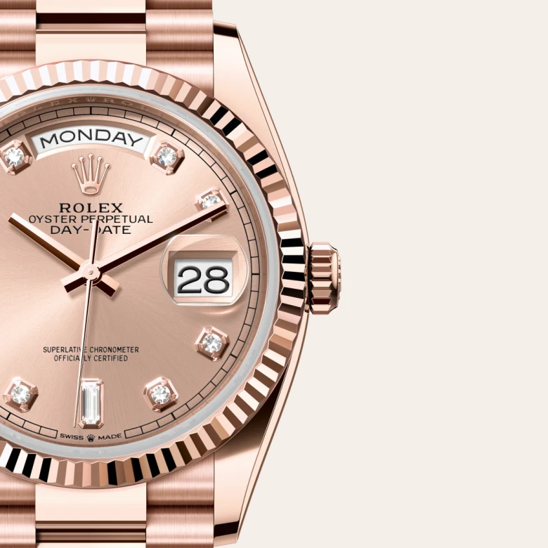Rolex Day-Date in 18 Karat Everose-Gold, M128235-0009 - S.M.WILD