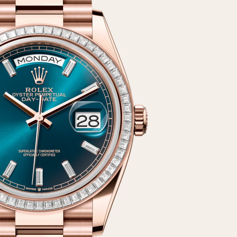 Rolex Day-Date in 18 Karat Everose-Gold, M128395TBR-0032 - S.M.WILD