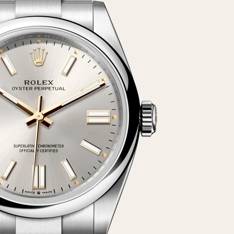Rolex Oyster Perpetual in Edelstahl Oystersteel, M134300-0001 - S.M.WILD