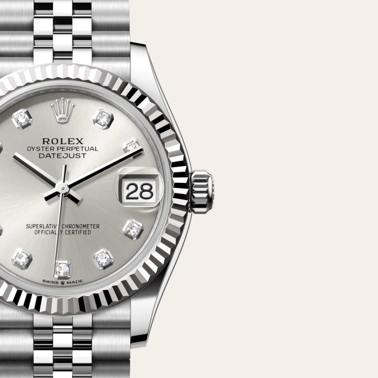 Rolex Datejust in Rolesor weiß (Kombination aus Edelstahl Oystersteel und Weißgold), M278274-0030 - S.M.WILD