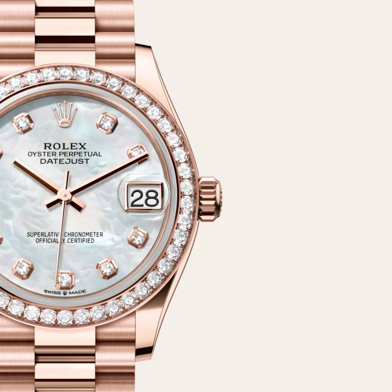 Rolex Datejust in 18 Karat Everose-Gold, M278285RBR-0005 - S.M.WILD