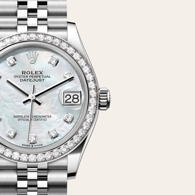 Rolex Datejust in Rolesor weiß (Kombination aus Edelstahl Oystersteel und Weißgold), M278384RBR-0008 - S.M.WILD