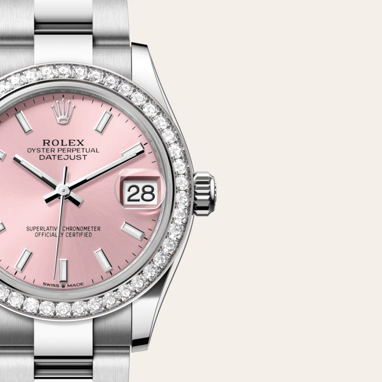 Rolex Datejust in Rolesor weiß (Kombination aus Edelstahl Oystersteel und Weißgold), Detailansicht