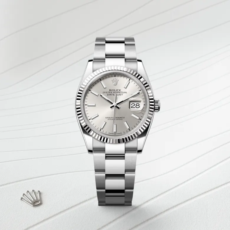 Rolex Datejust in Rolesor weiß (Kombination aus Edelstahl Oystersteel und Weißgold), M126234-0014 - S.M.WILD
