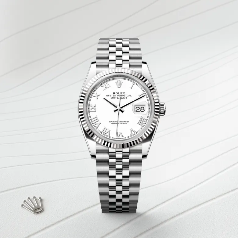 Rolex Datejust in Rolesor weiß (Kombination aus Edelstahl Oystersteel und Weißgold), M126234-0025 - S.M.WILD