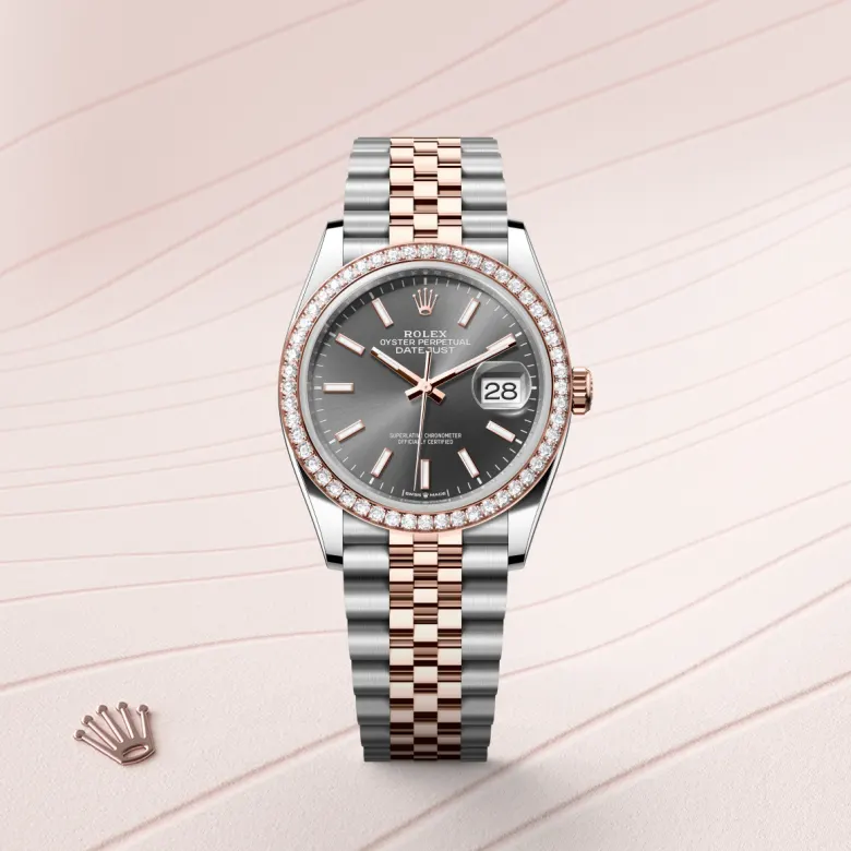 Rolex Datejust in Rolesor Everose (Kombination aus Edelstahl Oystersteel und Everose-Gold), M126281RBR-0001 - S.M.WILD