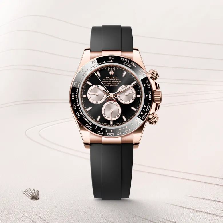 Rolex Cosmograph Daytona in 18 Karat Everose-Gold, Frontansicht