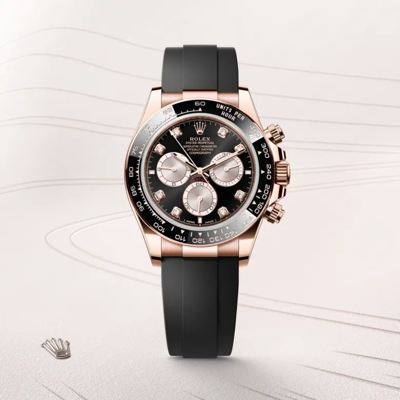 Rolex Cosmograph Daytona in 18 Karat Everose-Gold, Frontansicht