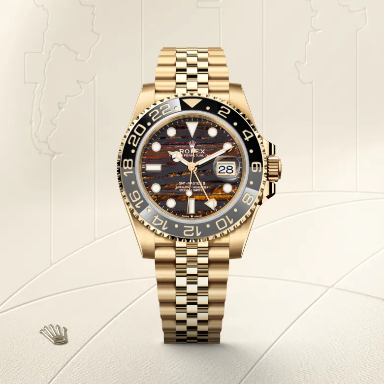 Rolex GMT-Master II in 18 Karat Gelbgold, M126718GRNR-0002 - S.M.WILD