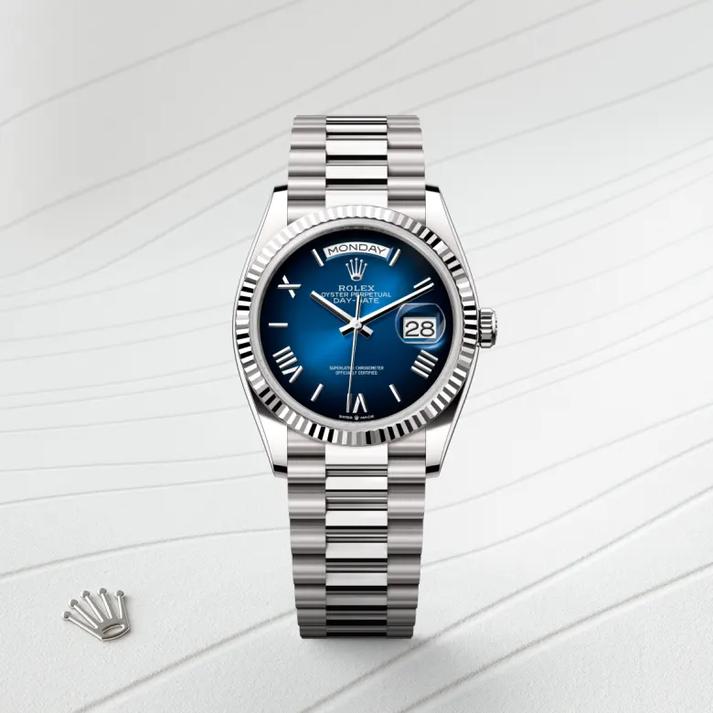Rolex Day-Date in 18 Karat Weißgold, M128239-0063 - S.M.WILD