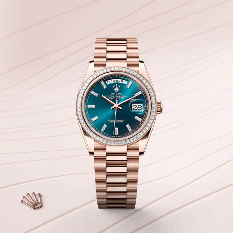 Rolex Day-Date in 18 Karat Everose-Gold, M128395TBR-0032 - S.M.WILD
