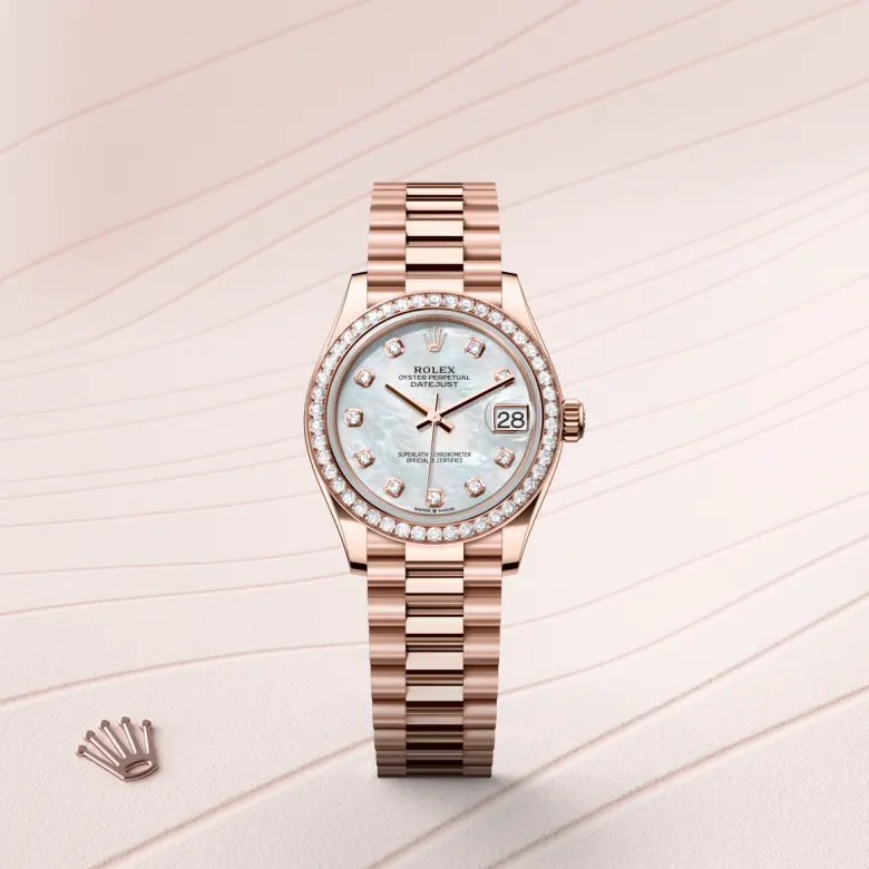 Rolex Datejust in 18 Karat Everose-Gold, M278285RBR-0005 - S.M.WILD
