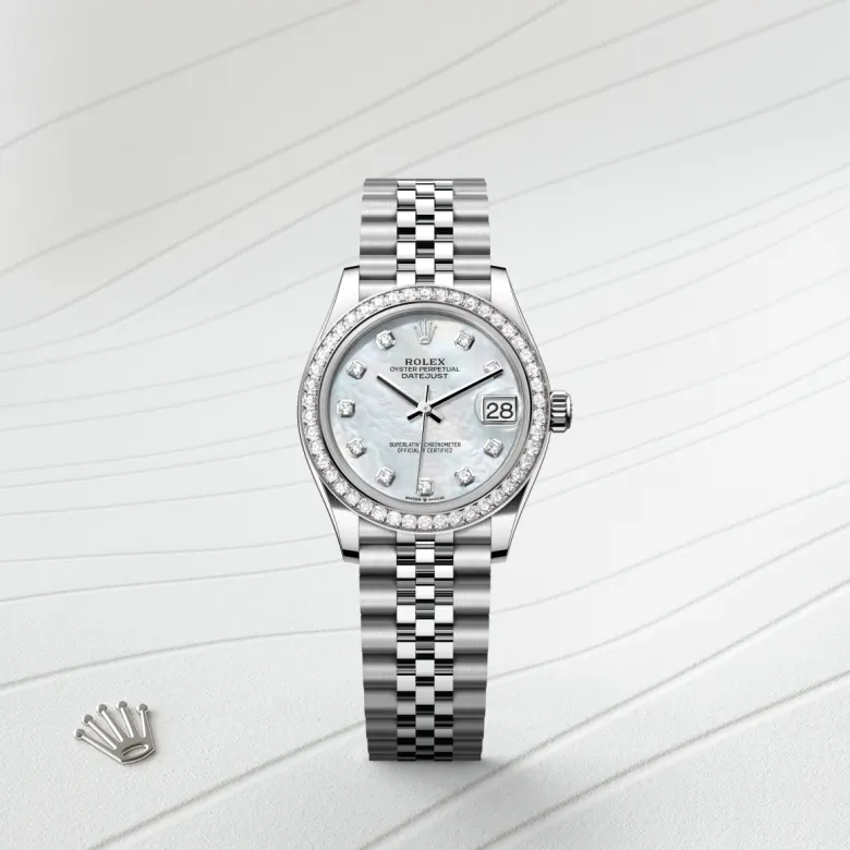 Rolex Datejust in Rolesor weiß (Kombination aus Edelstahl Oystersteel und Weißgold), M278384RBR-0008 - S.M.WILD