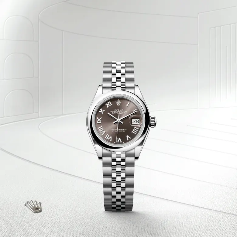 Rolex Lady-Datejust in Edelstahl Oystersteel, Frontansicht