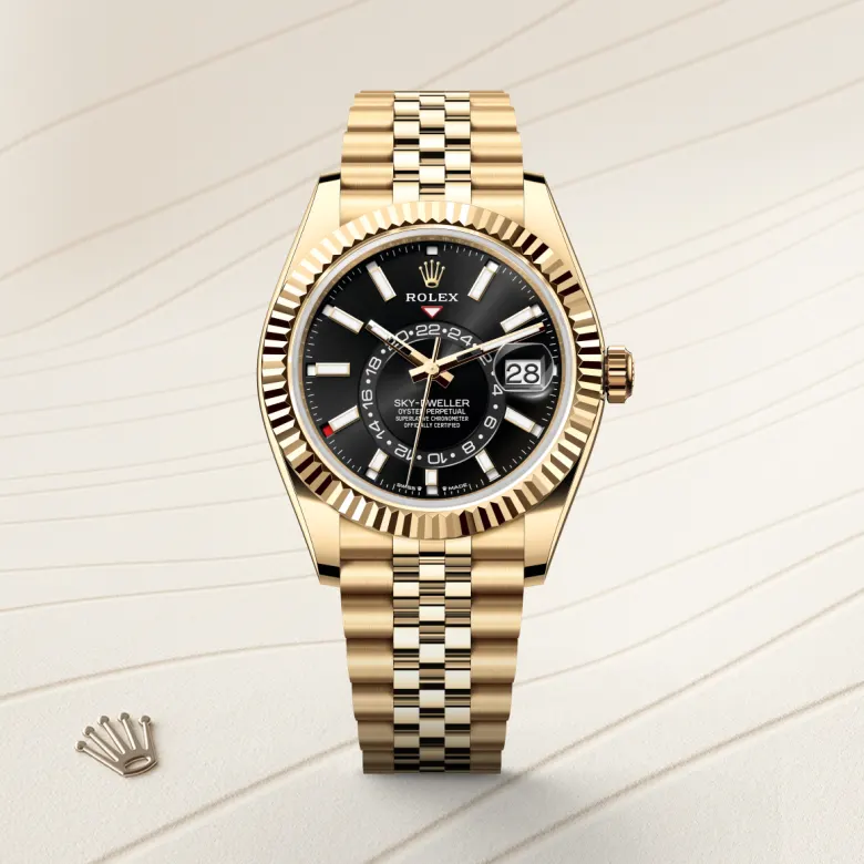 Rolex Sky-Dweller in 18 Karat Gelbgold, Frontansicht