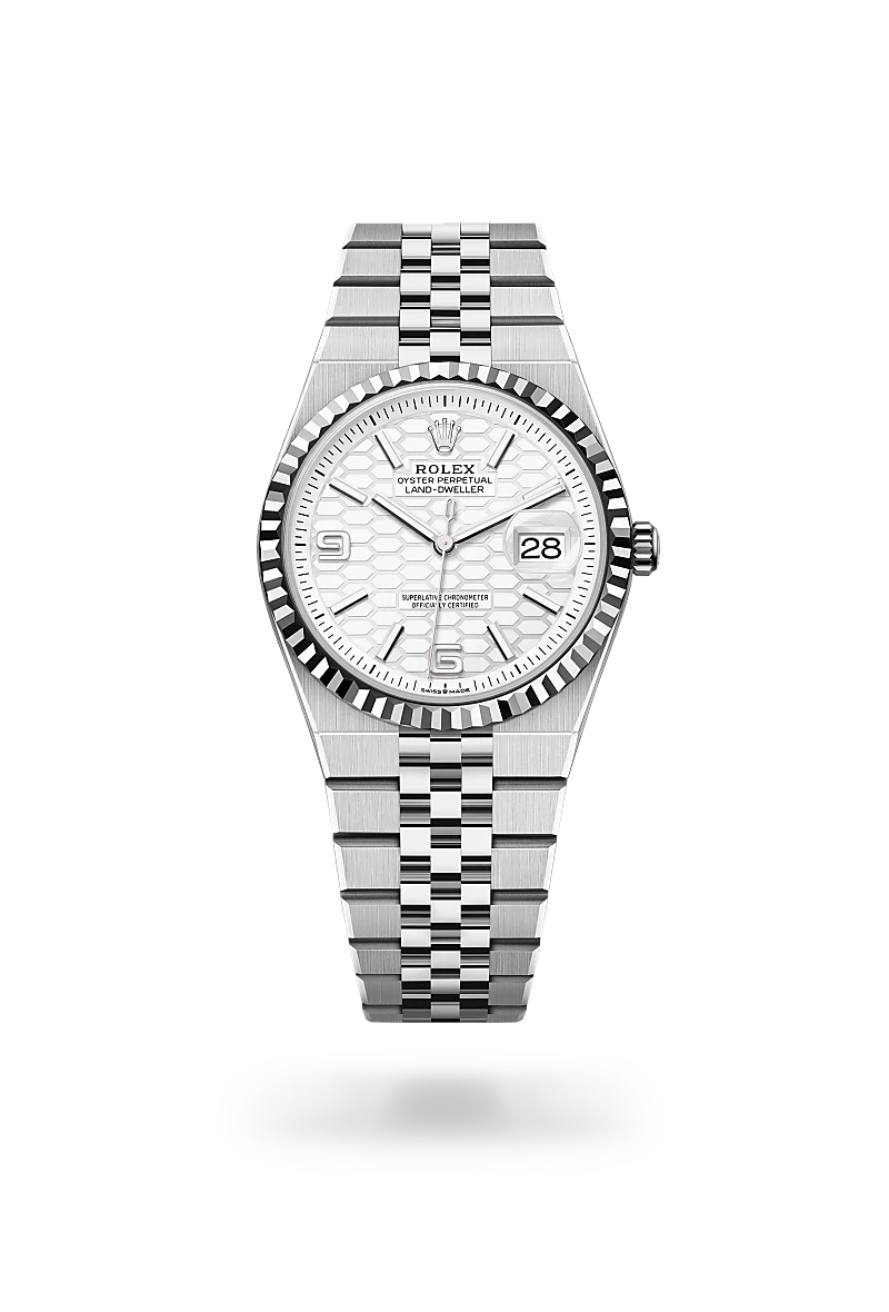 Rolex Land-Dweller in Rolesor weiß (Kombination aus Edelstahl Oystersteel und Weißgold), M127234-0001 - S.M.WILD