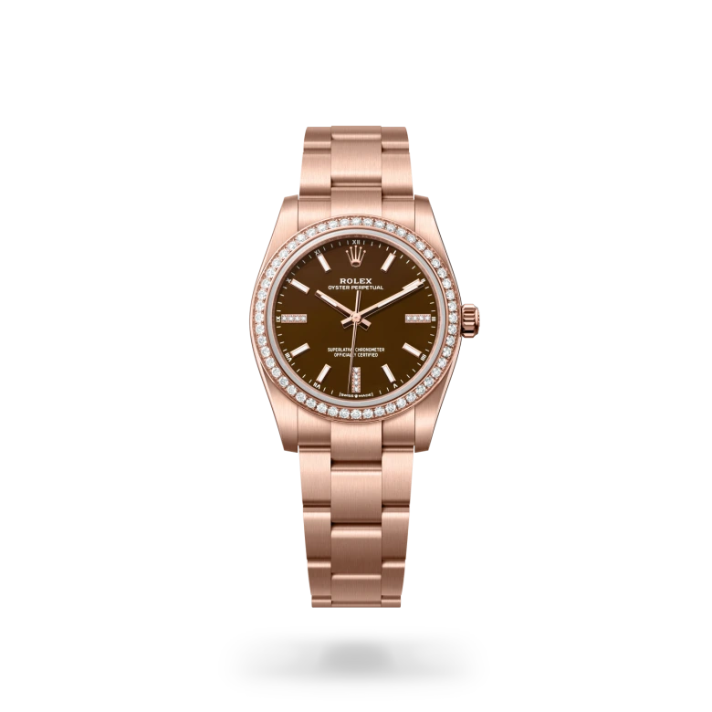 Rolex Oyster Perpetual in 18 Karat Everose-Gold, M124245RBR-0001 - S.M.WILD
