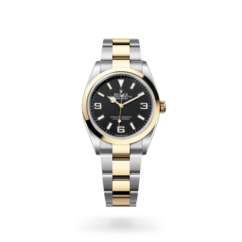 Rolex Explorer in Rolesor gelb (Kombination aus Edelstahl Oystersteel und Gelbgold), M124273-0001 - S.M.WILD