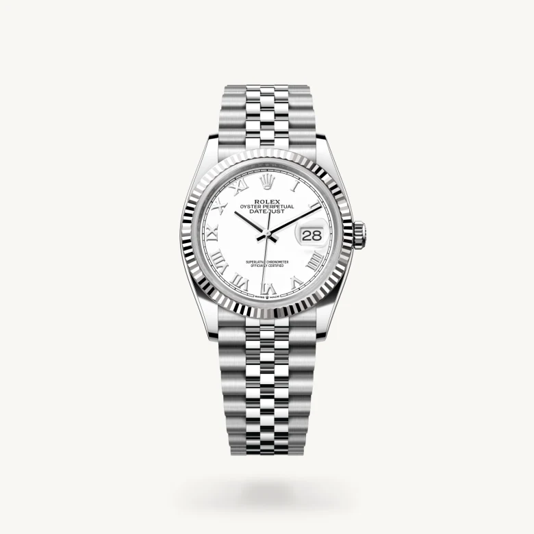 Rolex Datejust in Rolesor weiß (Kombination aus Edelstahl Oystersteel und Weißgold), M126234-0025 - S.M.WILD