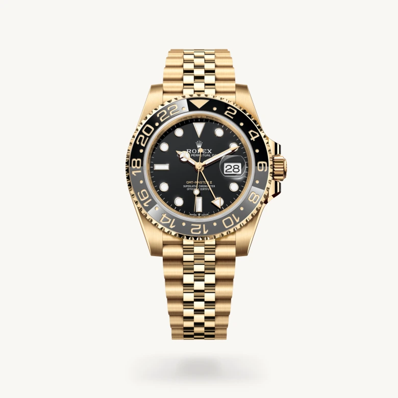 Rolex GMT-Master II in 18 Karat Gelbgold, M126718GRNR-0001 - S.M.WILD