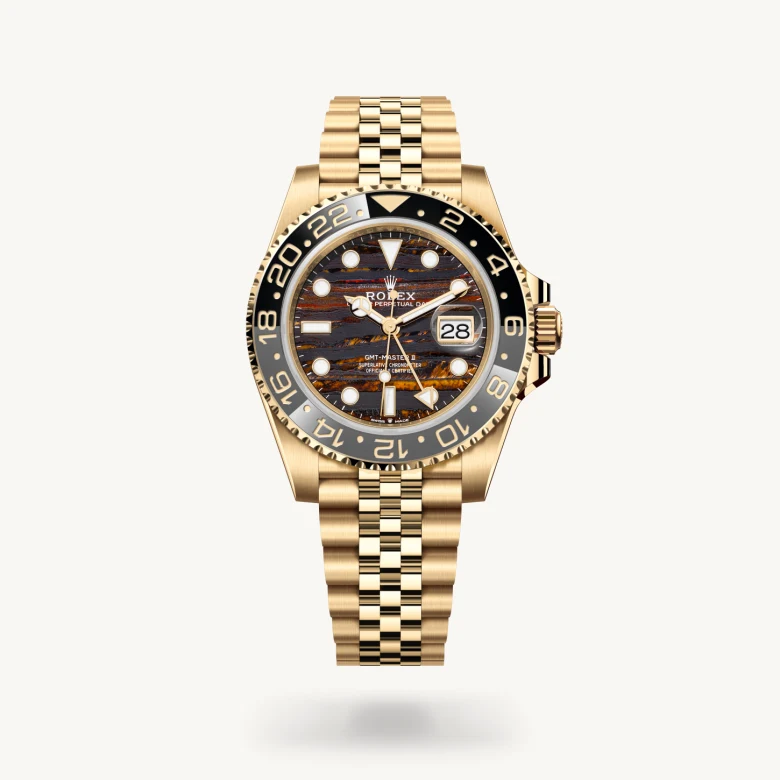 Rolex GMT-Master II in 18 Karat Gelbgold, M126718GRNR-0002 - S.M.WILD