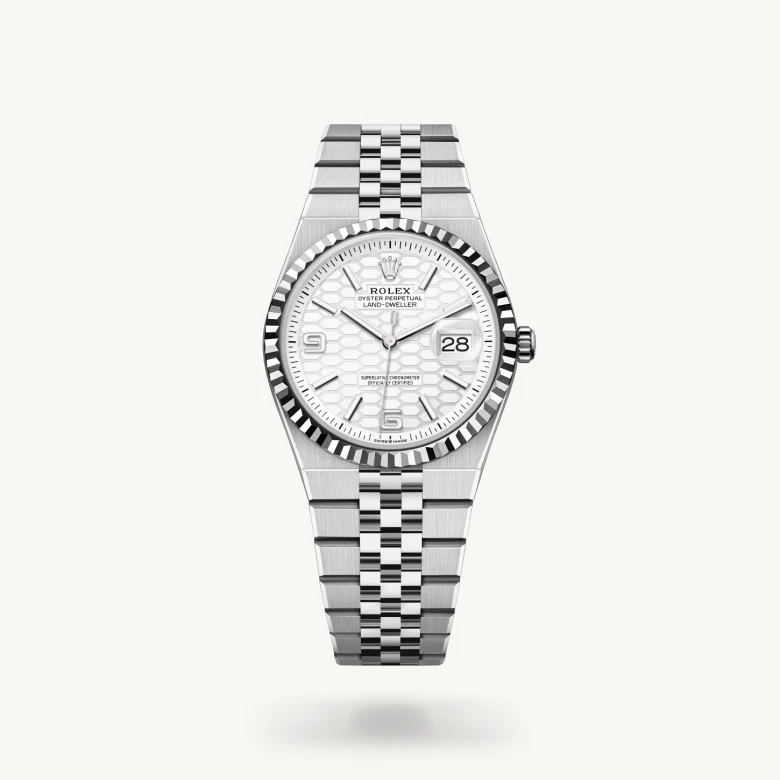 Rolex Land-Dweller in Rolesor weiß (Kombination aus Edelstahl Oystersteel und Weißgold), M127234-0001 - S.M.WILD
